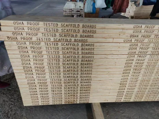 100% Pine Laminated Veneer Lumber Osha LVL Scaffold Planks Scaffolding Boards Cheap Price