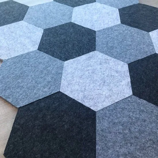 Milewa 2022 Hot Products Hexagonal Polyester Acoustic Panel