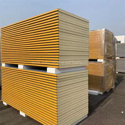 Low Price Insulation Acoustic Wall Roofing PU/PIR/PUR/Puf/Polyurethane/EPS/Rock Wool/Glass Wool Sandwich Panel for Cold Room/Cleanroom/Warehouse/Workshop