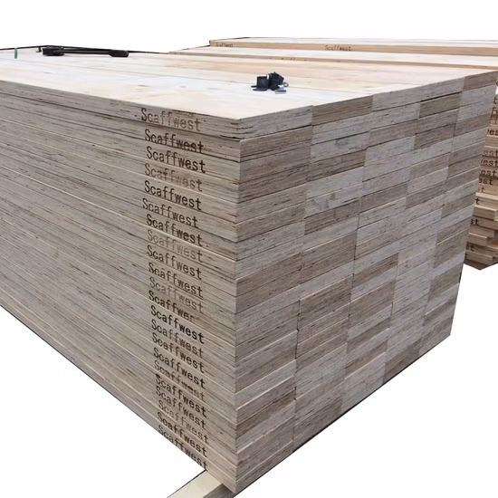 China Pine LVL Wood Scaffolding Board for Construction