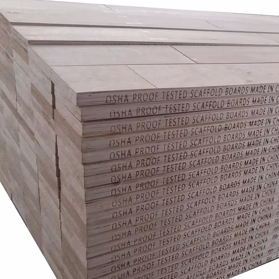 China Pine LVL Wood Scaffolding Board for Construction