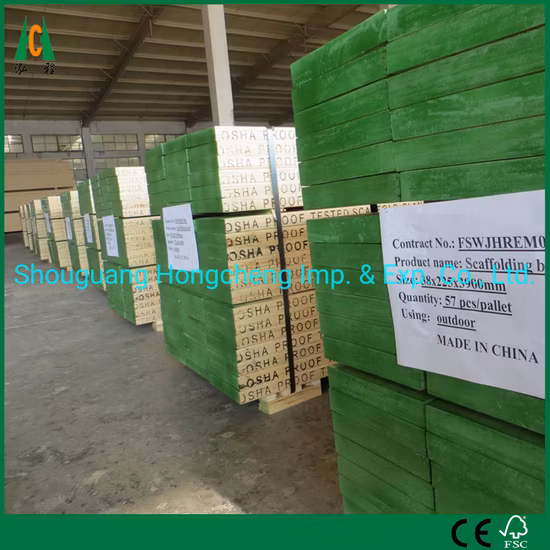 Radiator Pine Waterproof LVL Scaffolding Board for Construction Usage