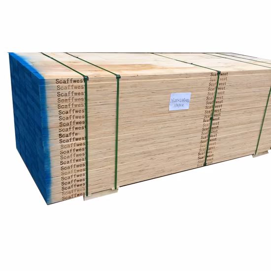 China Pine LVL Wood Scaffolding Board for Construction