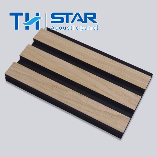 Wooden Slat & Pet Acoustic Panel for Wall and Ceiling Sound Absorption Solution